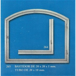 BASTIDOR DE 20x20x1 mm. (264-265) TUBO DE 20x10 mm.