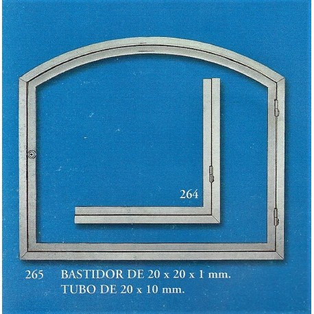 BASTIDOR DE 20x20x1 mm. (264-265) TUBO DE 20x10 mm.