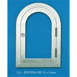 PLETINA DE 22x3mm. (211)