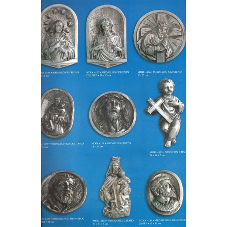 MEDALLON PURISIMA - MEDALLON NAZARENO - NIÑO CON CRUZ - MEDALLON S.FRANCISCO - VIRGEN DEL CARMEN